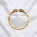 Panjaloga 5 Metal Mens Adjustable Kada Bracelet