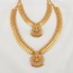 One Gram Gold Plated Lakshmi Dollar Kasumalai Combo Set