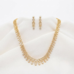 One Gram Gold Plated AD STONE Haram With Earings