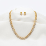 One Gram Gold Plated AD STONE Haram set